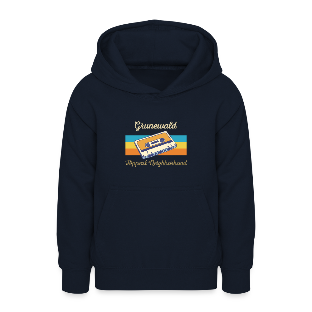 Grunewald Hippest Neighborhood - Teenager Hoodie - Navy