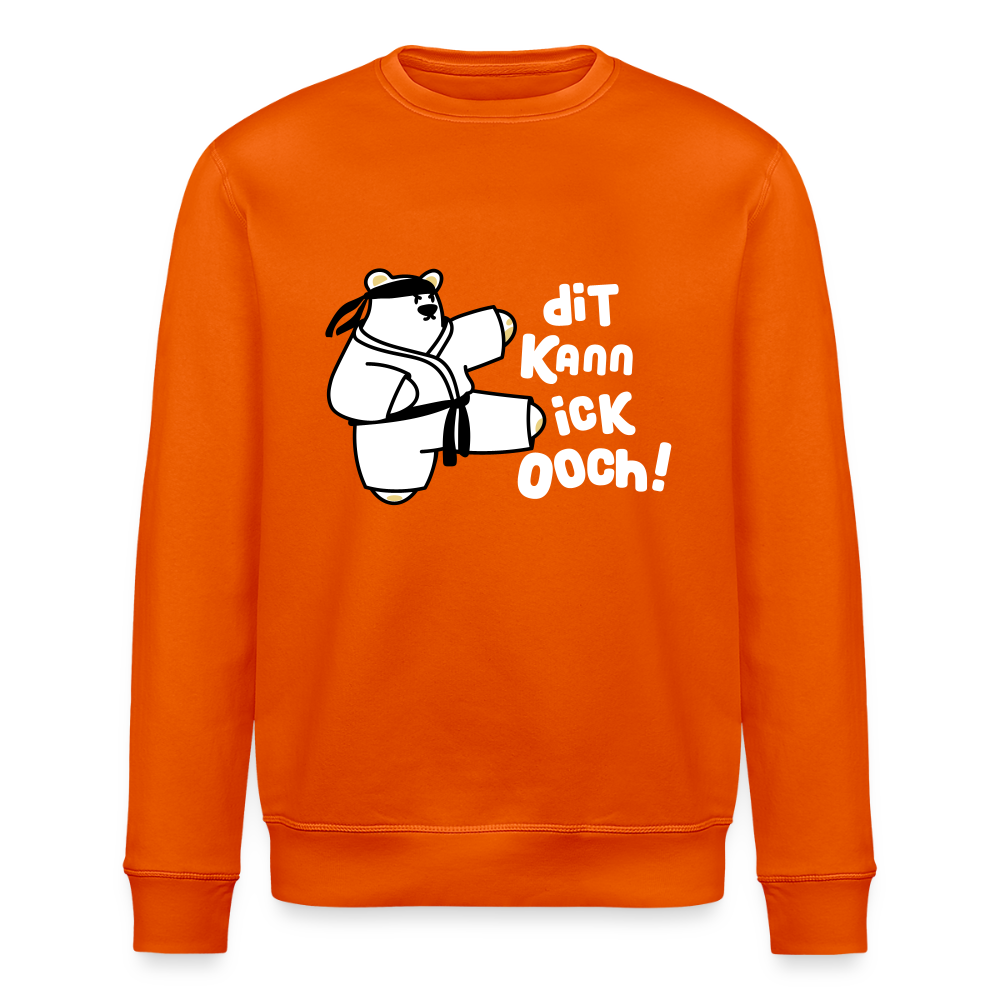Dit kann ick ooch! - Unisex Bio Sweatshirt - Tieforange