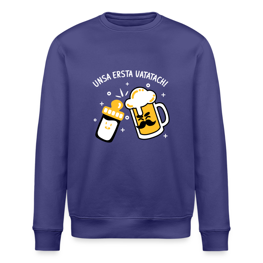 unsa ersta Vatatach! - Unisex Bio Sweatshirt - Dämmerung