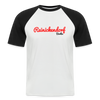 Reinickendorf Berlin - Männer Baseball T-Shirt - Weiß/Schwarz