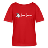 Janz Jenau - Relaxed Rundhals Frauen Bio-T-Shirt - Rot