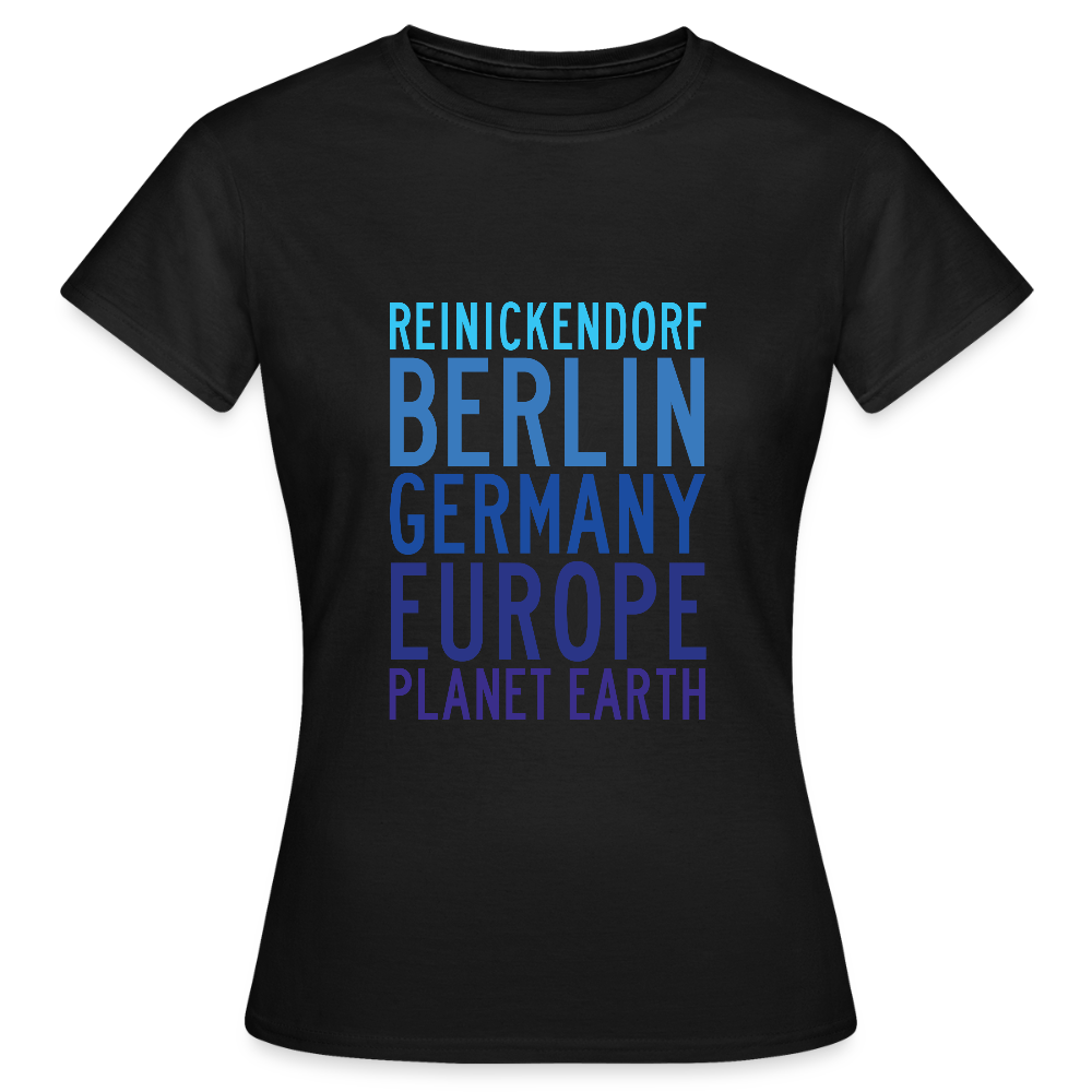 Reinickendorf Planet Earth - Frauen Premium T-Shirt - Schwarz