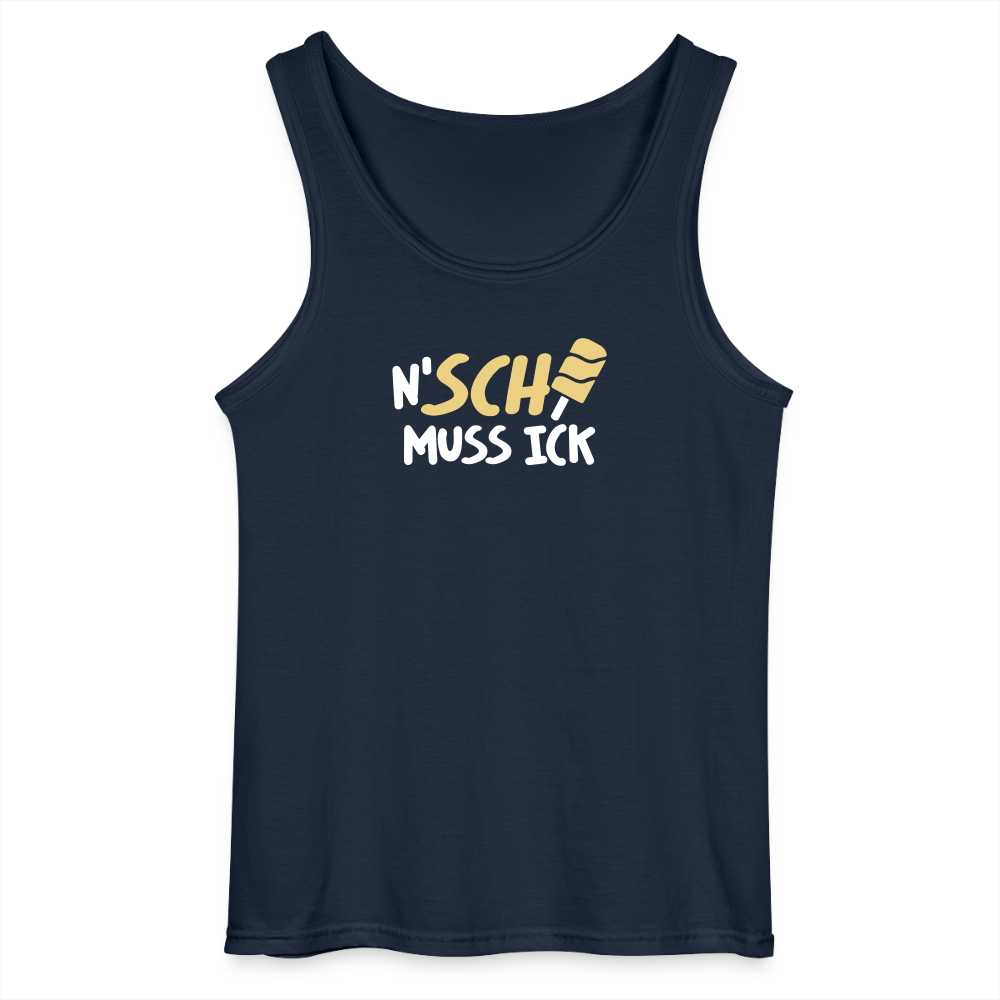 N'SCH... MUSS ICK - Männer Tank Top - Navy