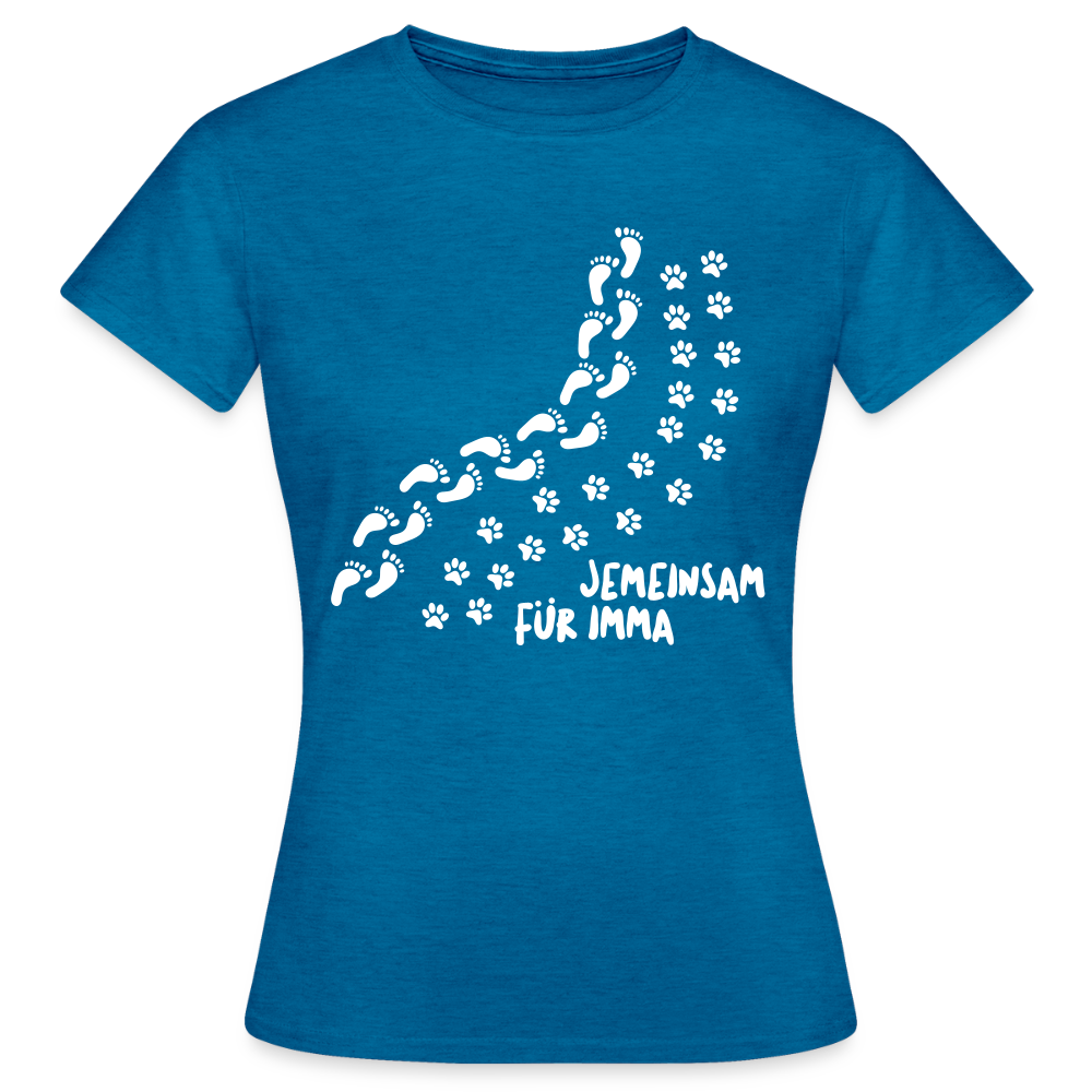 Jemeinsam Für Imma - Frauen Premium T-Shirt - Antikblaues Saphir meliert