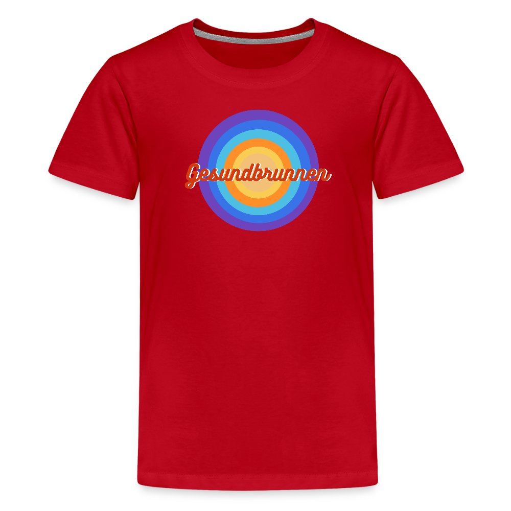 Gesundbrunnen Retro - Teenager Premium T-Shirt - Rot