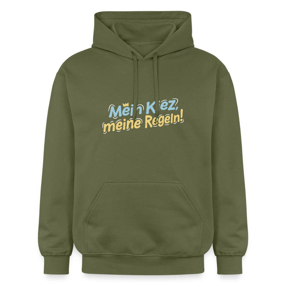 Mein Kiez, meine Regeln! - Hoodie - Militärgrün