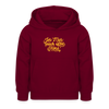 Jeh mah nich uffn Keks gelb - Kinder Hoodie - Bordeaux