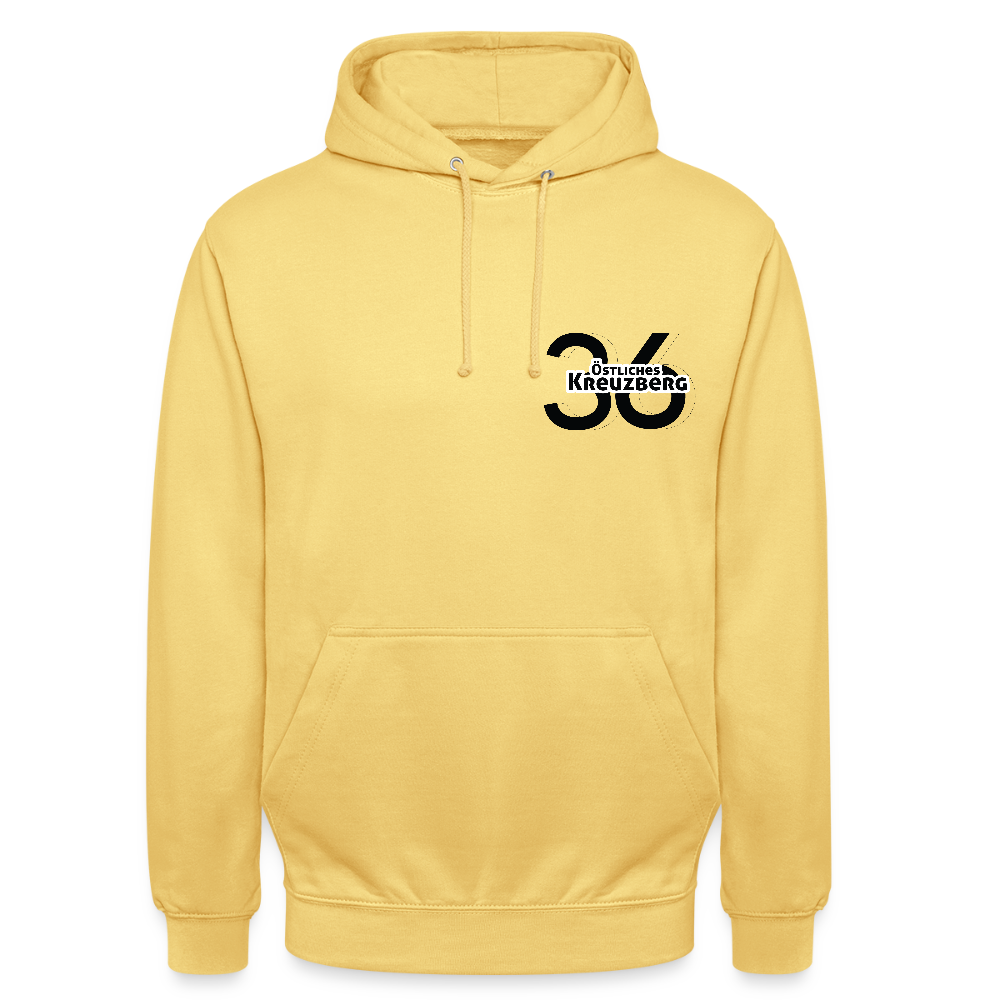 Östliches kreuzberg - Unisex Hoodie - Zitronengelb