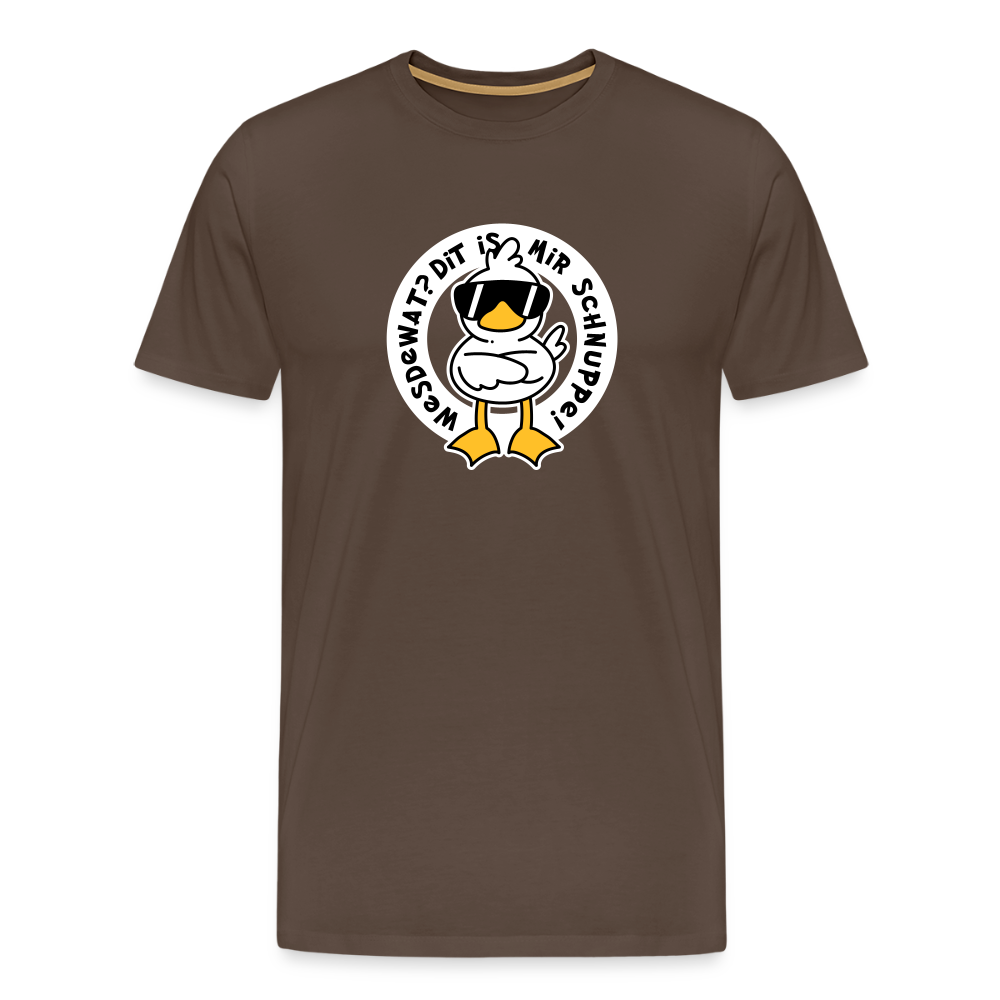 Wesdewat? - Männer Premium T-Shirt - Edelbraun