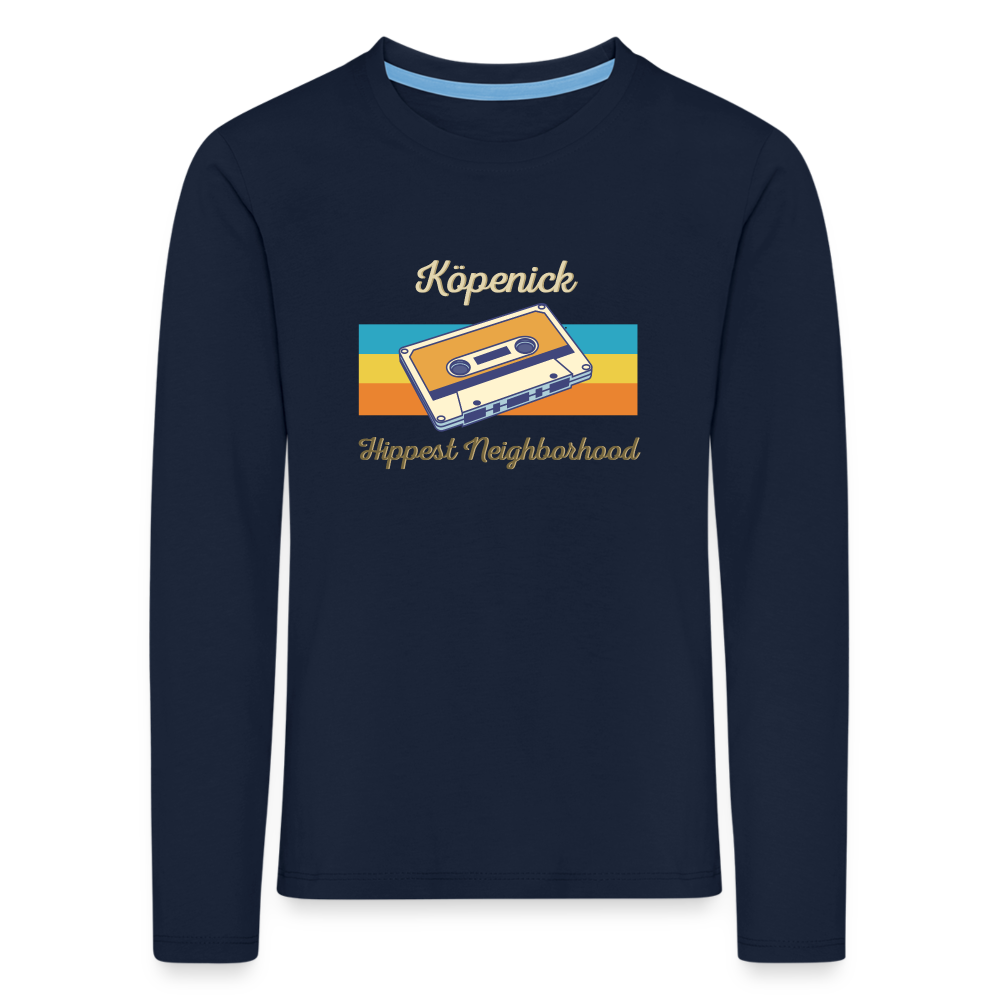 Köpenick Hippest Neighborhood - Kinder Langarmshirt - Navy