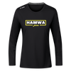 hamwa - Frauen Sport Langarmshirt - Schwarz