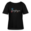 Kreuzbergerin - Relaxed Rundhals Frauen Bio-T-Shirt - Schwarz