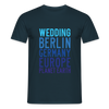 Wedding Planet Earth - Männer Premium T-Shirt - Navy