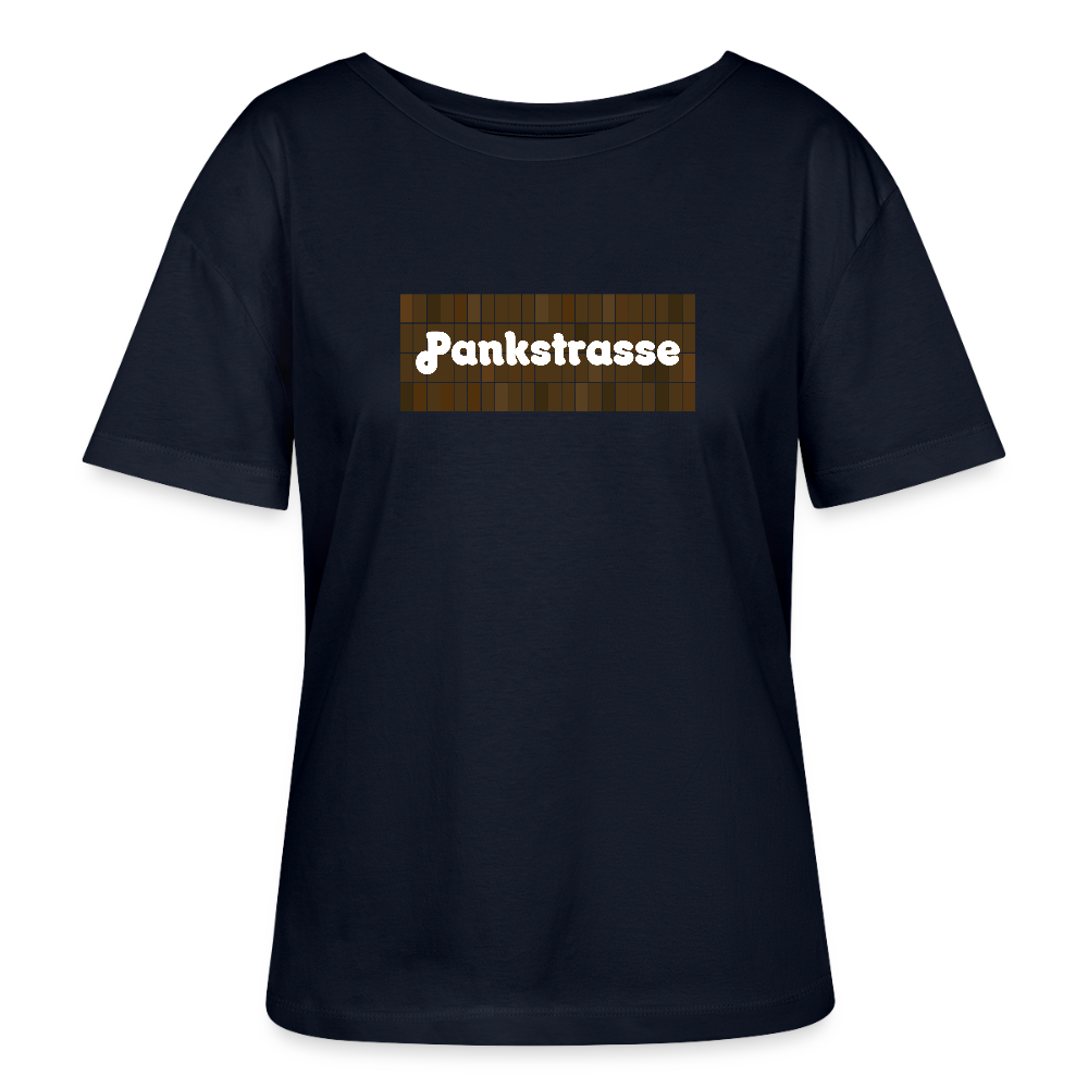 Pankstrasse - Relaxed Rundhals Frauen Bio-T-Shirt - Navy