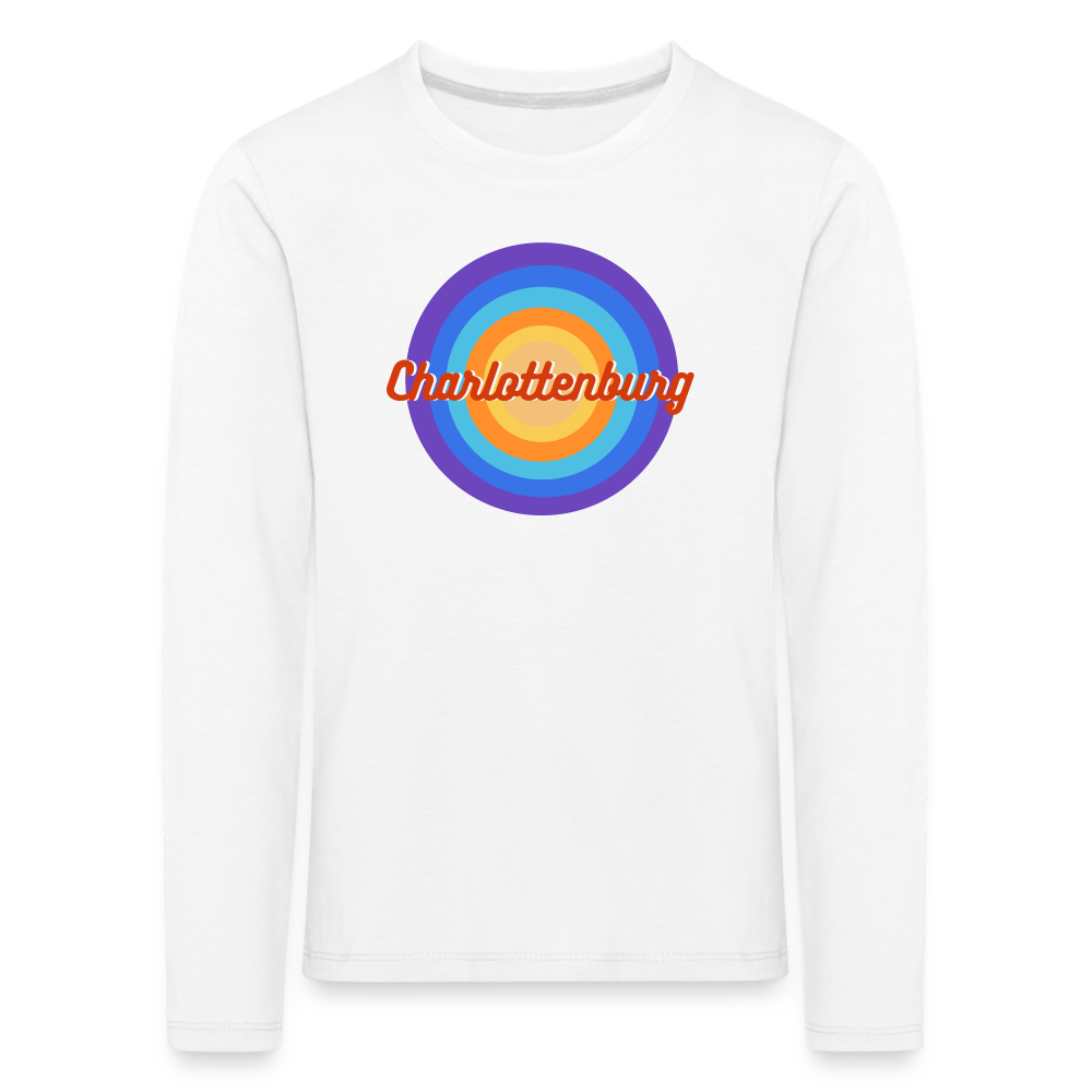 Charlottenburg Retro - Kinder Langarmshirt - Weiß