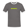Bengel Berlin - Männer Ringer T-Shirt - Dunkelgrau/Weiß
