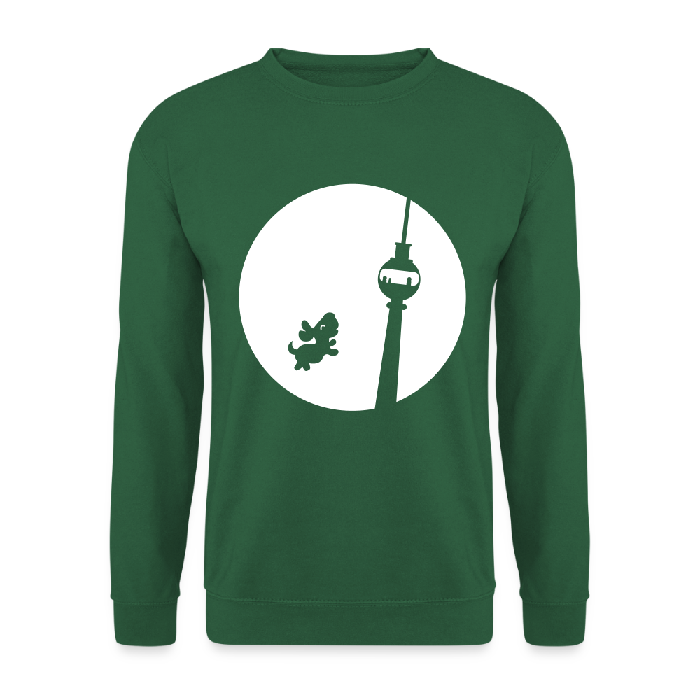 Hund am Fernsehturm - Unisex Pullover - Grün