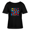 Warn Hata Tach - Relaxed Rundhals Frauen Bio-T-Shirt - Schwarz