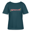 Westschnitte - Relaxed Rundhals Frauen Bio-T-Shirt - Dunkles Petrol