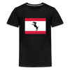 Berliner Flagge mit Hund - Teenager Premium T-Shirt - Schwarz