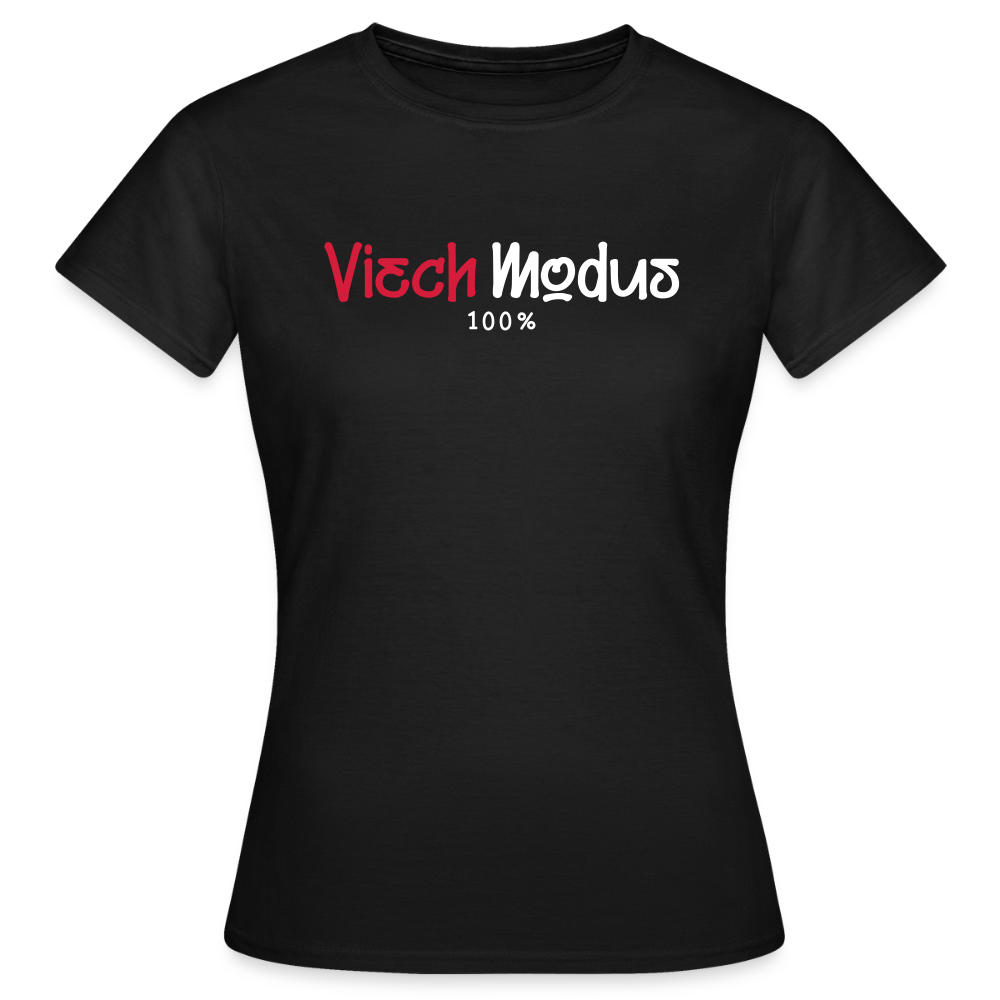 Viech Modus 100% - Frauen Premium T-Shirt - Schwarz