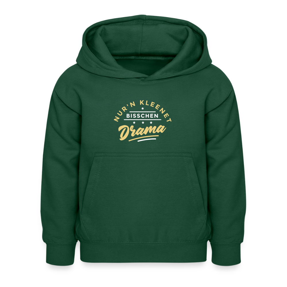 Nur'n kleenet Bisschen Drama - Kinder Hoodie - Flaschengrün