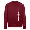 Fernsehturm Zick zack - Unisex Bio Sweatshirt - Burgunderrot