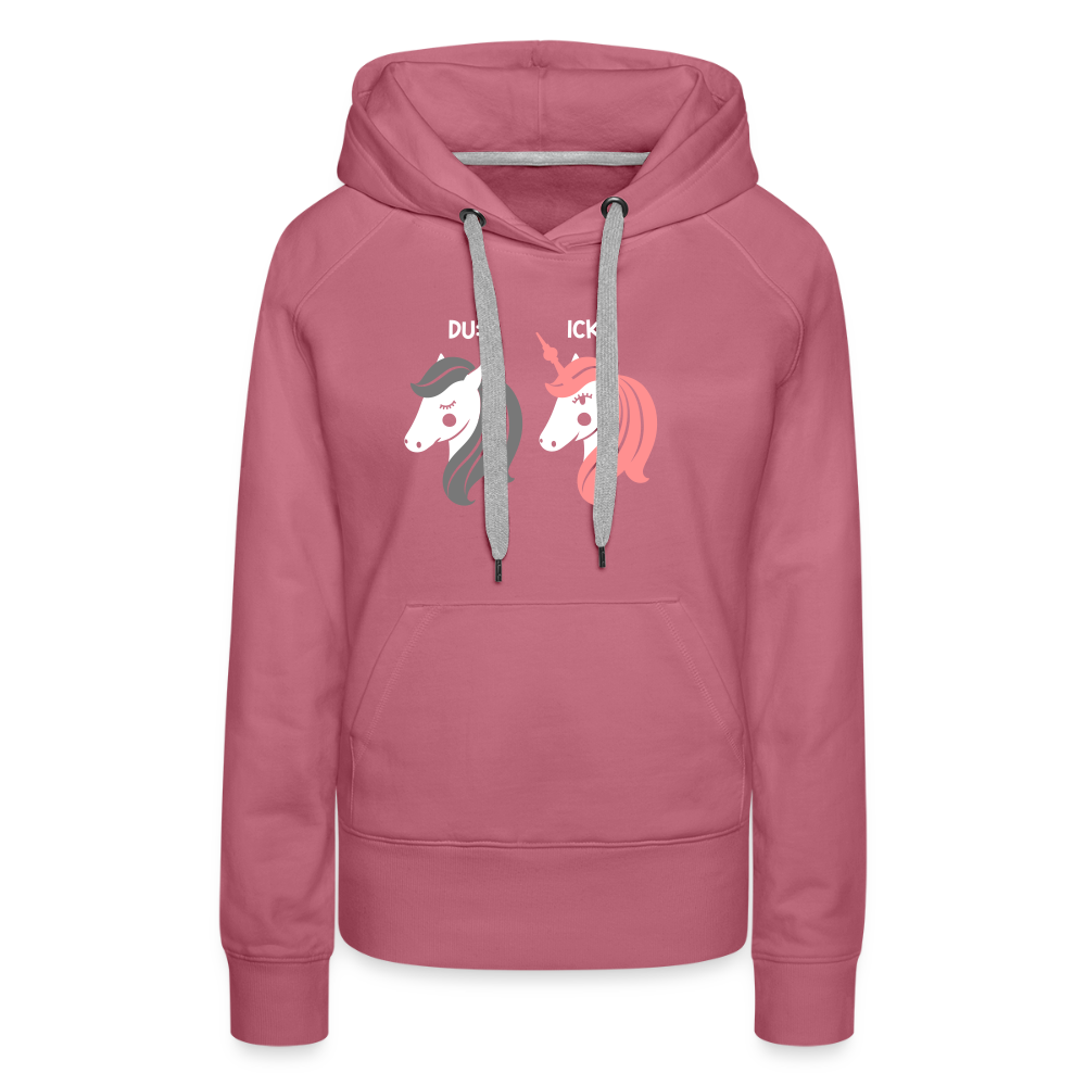 Berliner Einhorn - Frauen Premium Hoodie - Malve