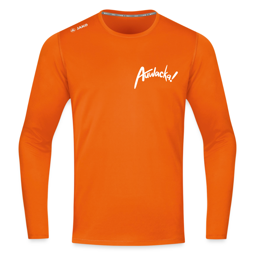 Auwacka! - Männer Sport Langamshirt - Neonorange