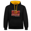 Wien Oder Wilmersdorf Uff Jeden Berlin - Kontrast Hoodie - Schwarz/Gold