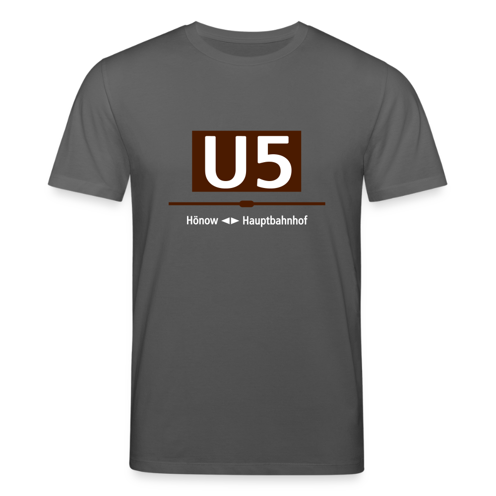 U5 - Unisex Bio T-Shirt - Anthrazit