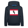 Berliner Flagge mit Hund - Kinder Premium Hoodie - Navy