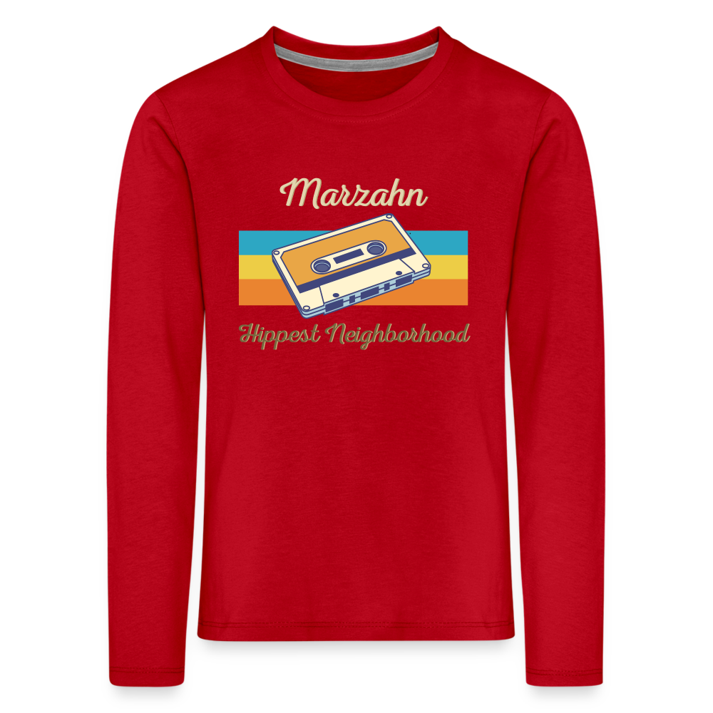 Marzahn Hippest Neighborhood - Kinder Langarmshirt - Rot