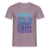 Steglitz Planet Earth - Männer Premium T-Shirt - Lilagrau
