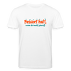 Passiert halt, wenn de nackt feierst! - Unisex Bio T-Shirt - Weiß