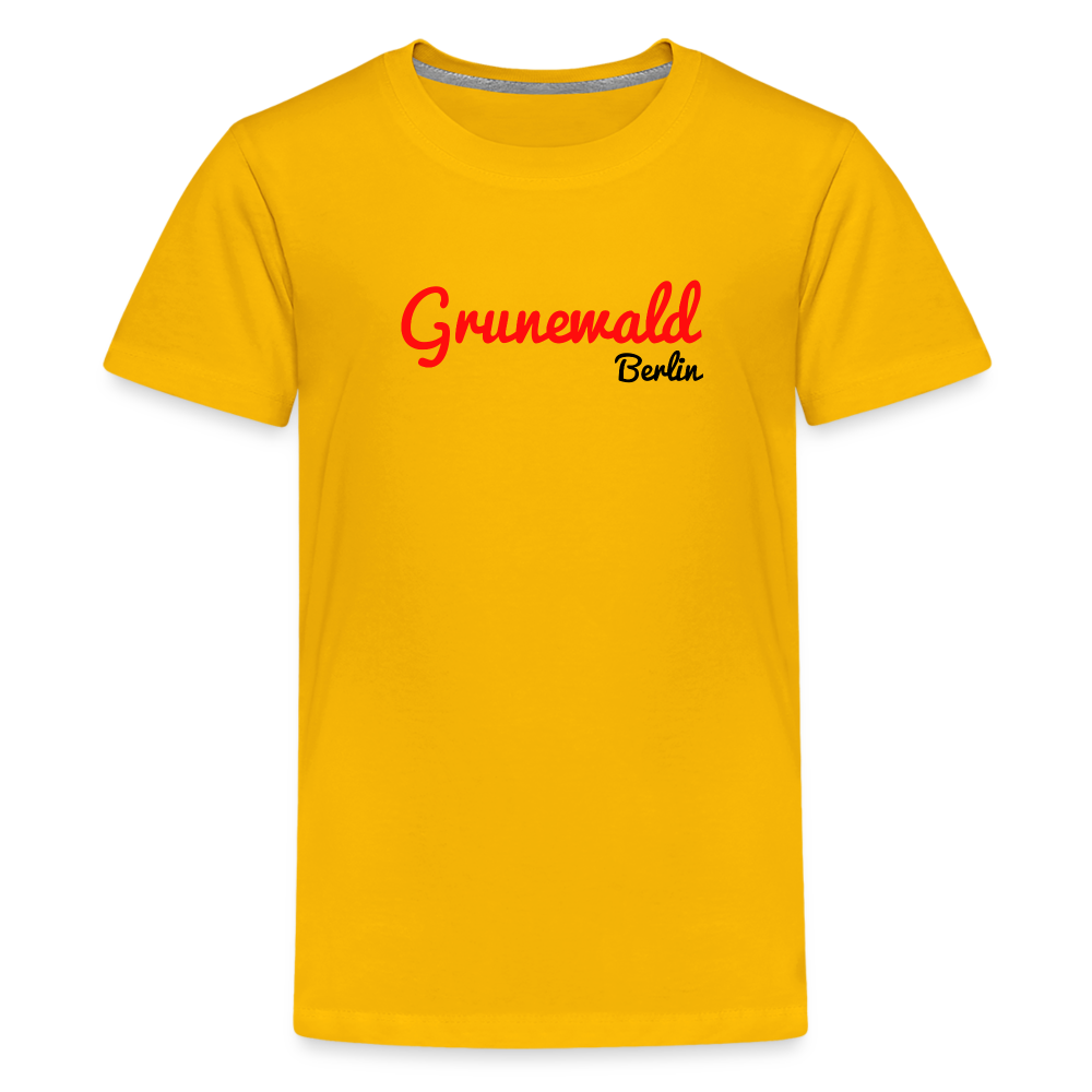 Grunewald Berlin - Teenager Premium T-Shirt - Sonnengelb