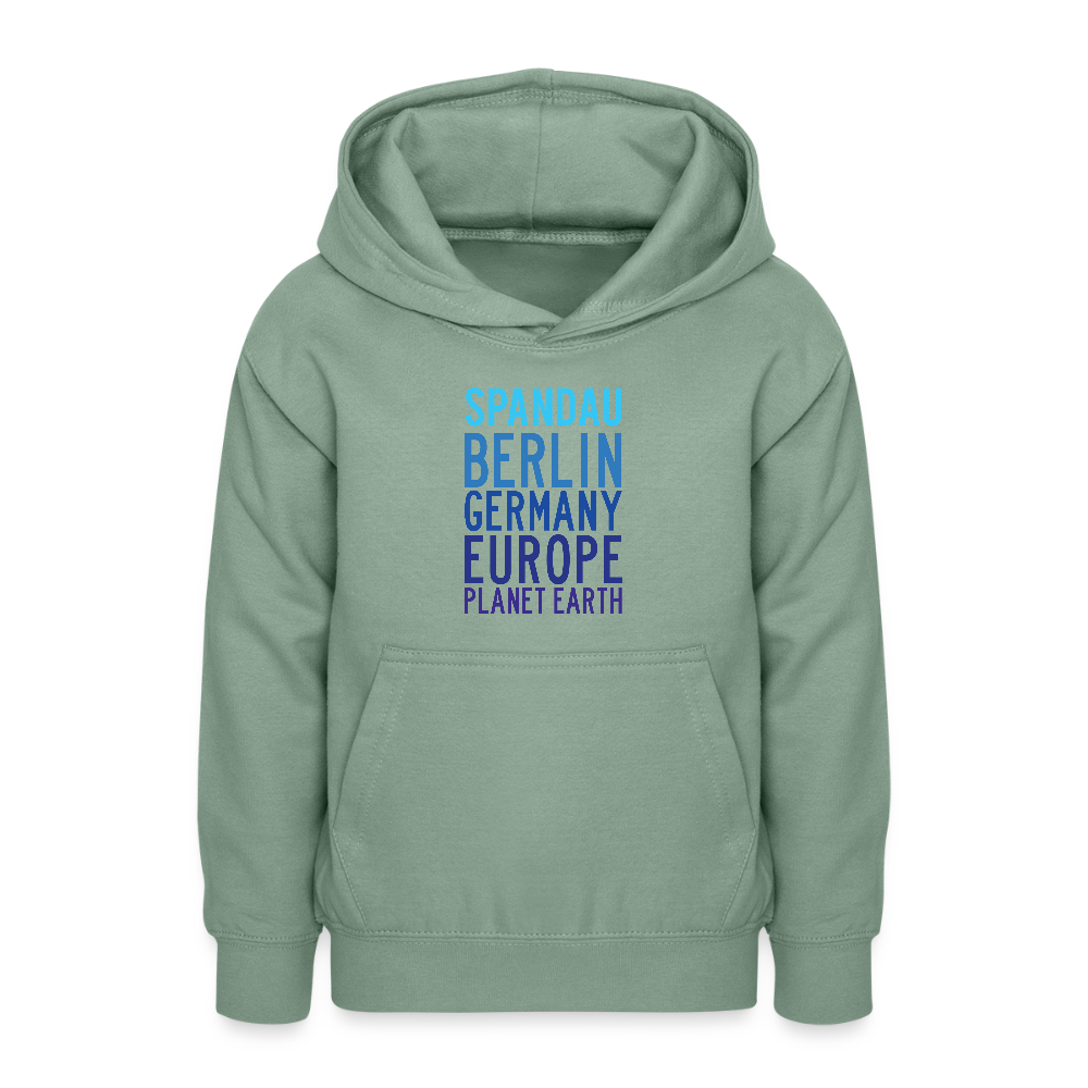 Spandau Planet Earth - Teenager Hoodie - Graugrün