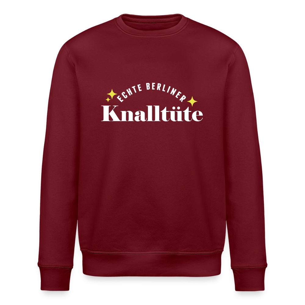 Knalltüte - Unisex Bio Sweatshirt - Burgunderrot