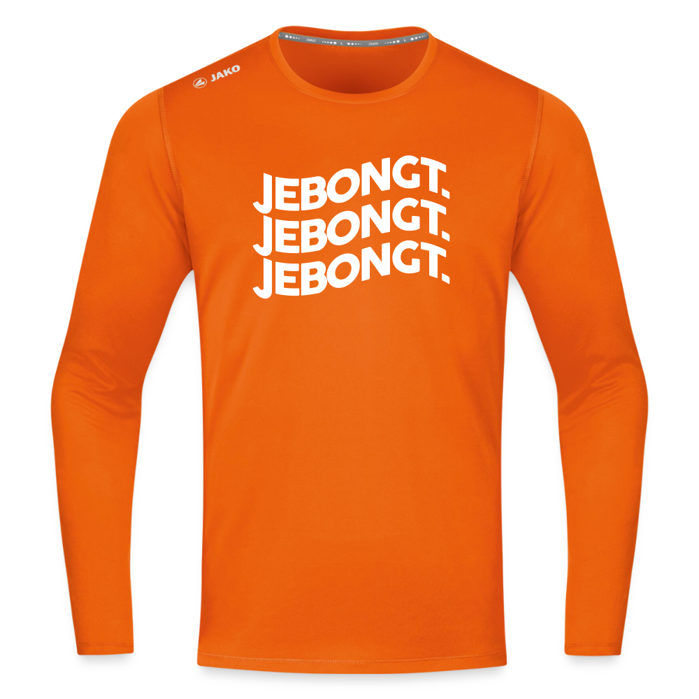 Jebongt! - Männer Sport Langamshirt - Neonorange