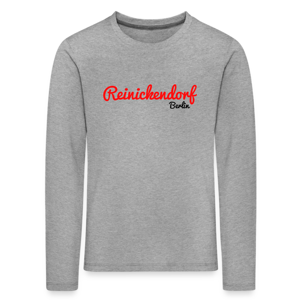Reinickendorf Berlin - Kinder Langarmshirt - Grau meliert