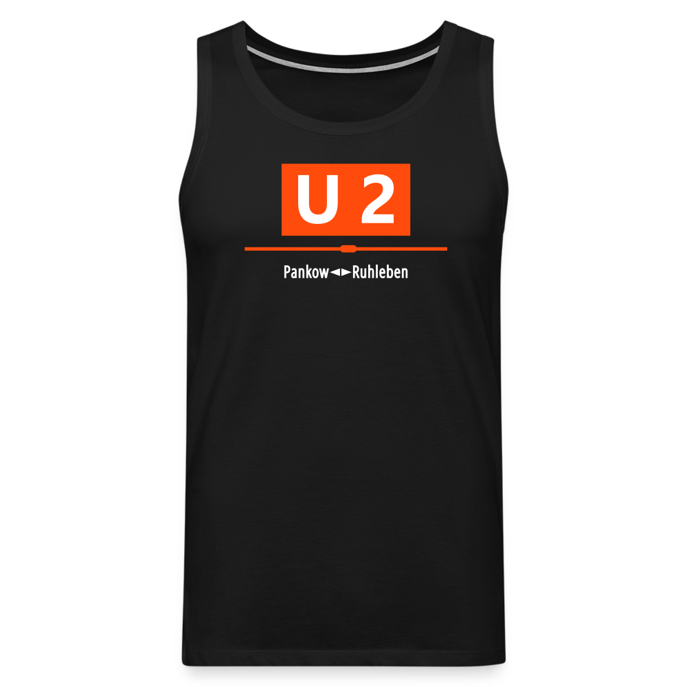 U2 Berlin - Männer Premium Tank Top - Schwarz