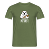 Pass ma uff Keule - Männer Premium T-Shirt - Militärgrün