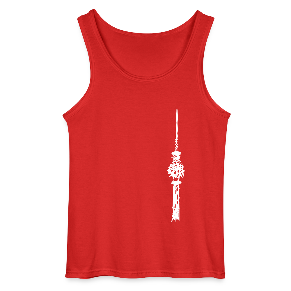 Fernsehturm Zick zack - Männer Tank Top - Rot