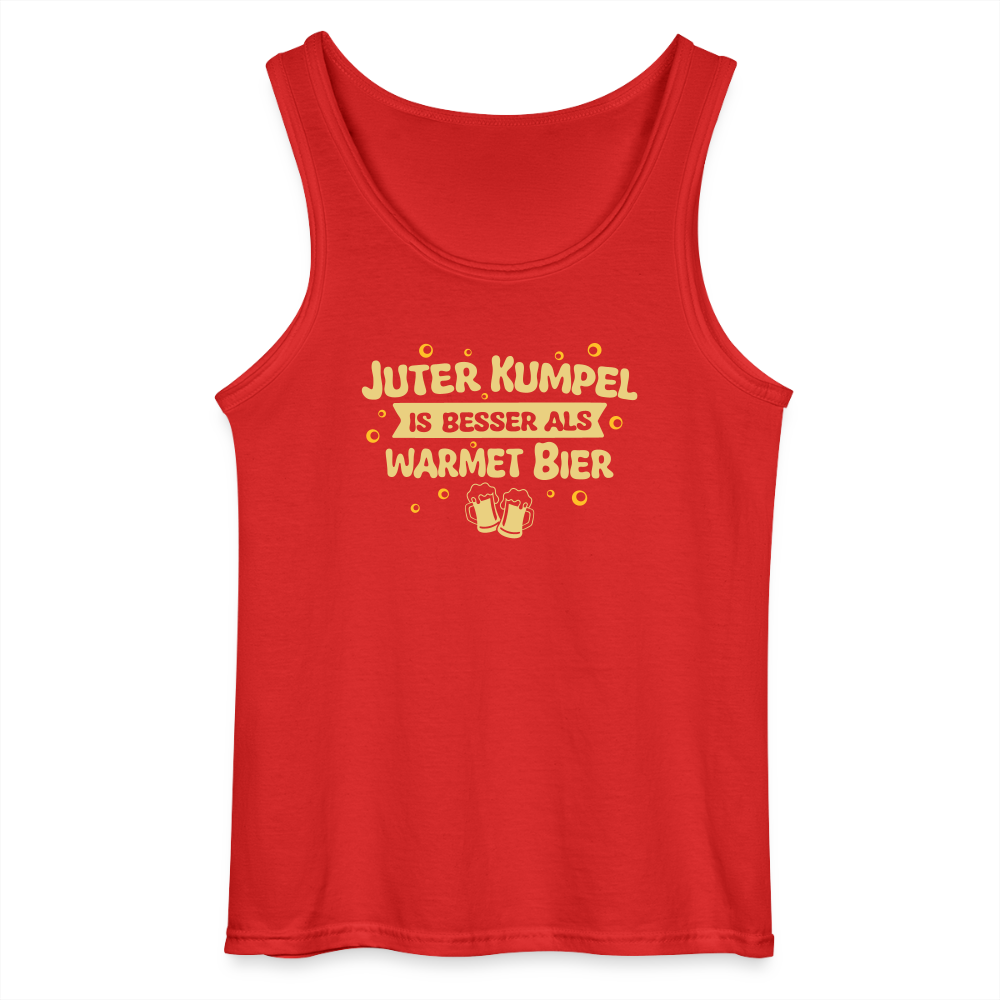 Juter Kumpel ist besser als warmet Bier - Männer Tank Top - Rot