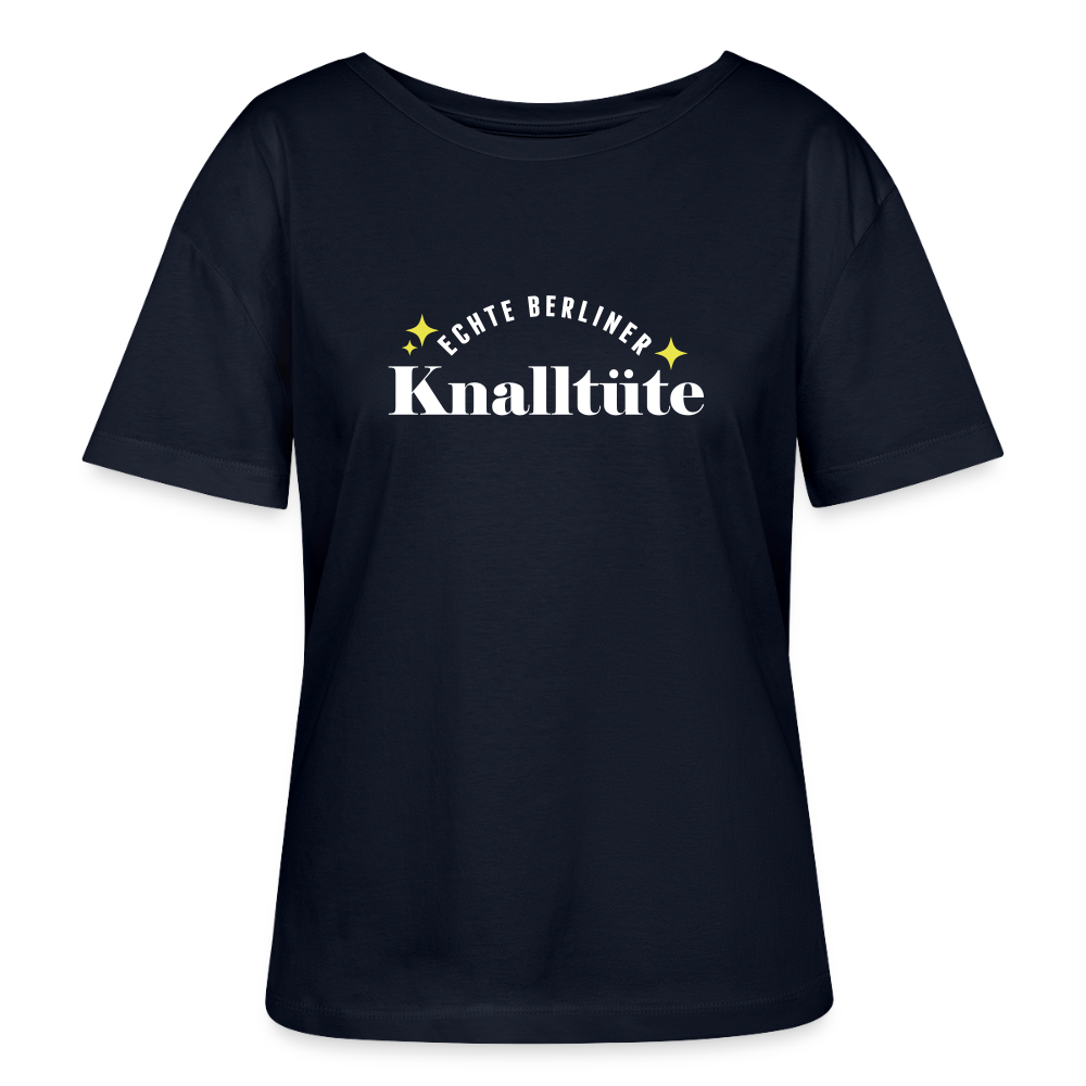 Knalltüte - Relaxed Rundhals Frauen Bio-T-Shirt - Navy