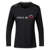 Jeduld am Ende - Frauen Sport Langarmshirt - Schwarz