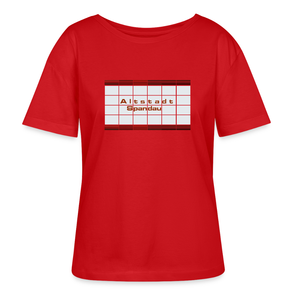 Altstadt Spandau - Relaxed Rundhals Frauen Bio-T-Shirt - Rot