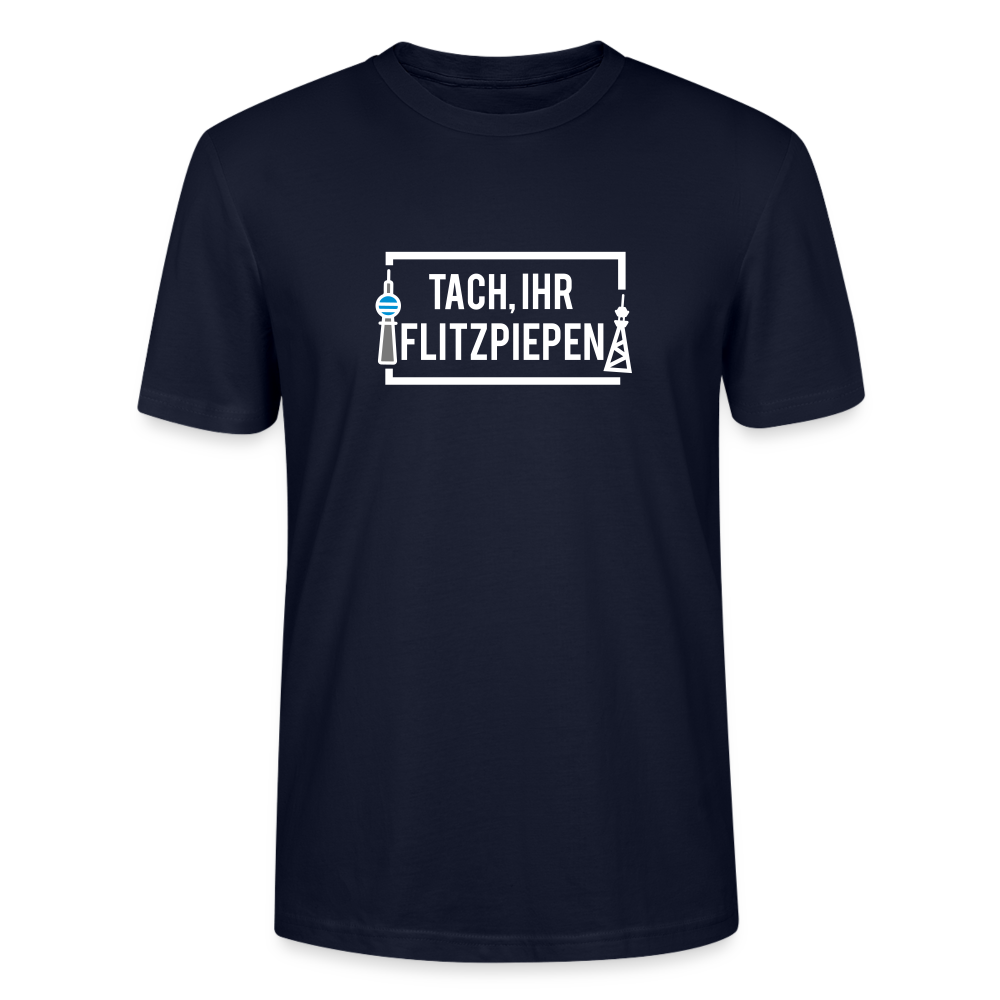 Tach ihr Flitzpiepen - Männer Bio T-Shirt - Navy