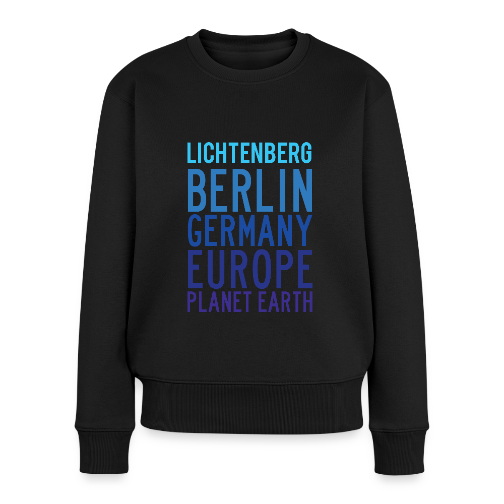 Lichtenberg Planet Earth - Frauen Premium Pullover - Schwarz