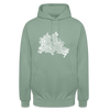 Berliner Finger - Unisex Hoodie - Graugrün